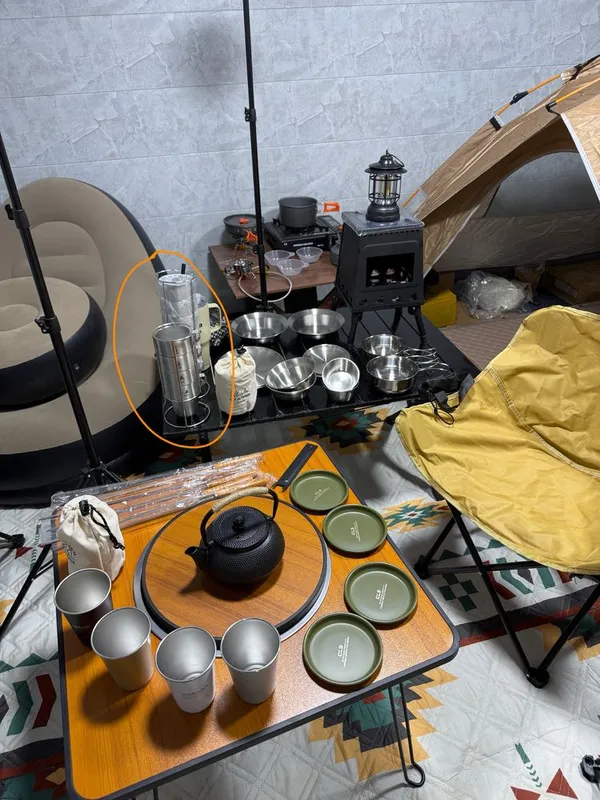 Набор походныхстакановиз нержавеюущец стали sus304 350 ml 6 штук — фото 2