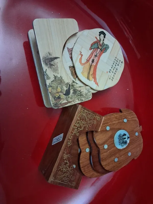 Подставки под горячую чашку кофе,чая. Набор - 6 шт.