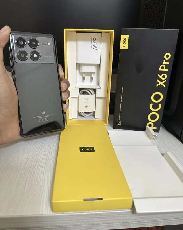 POCO X6 Pro 5G 12/512 GB Komplekt To‘liq — фото 3