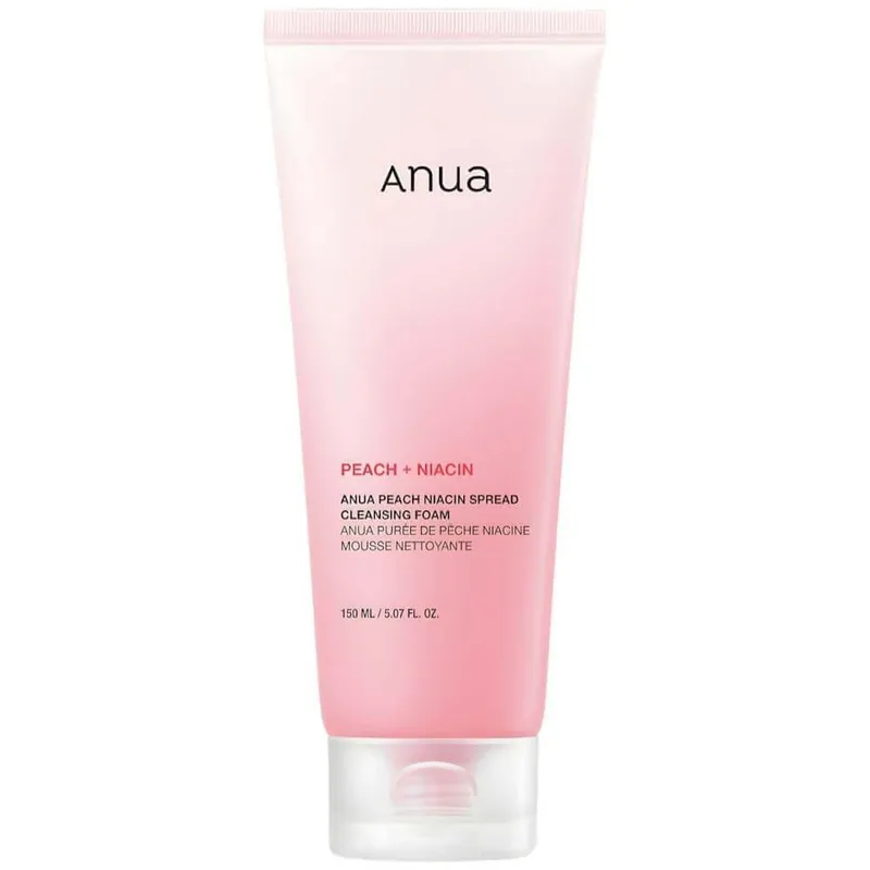 Anua Peach Niacin Cleansing Foam — Koreya yuz yuvish koʻpigi (Original
