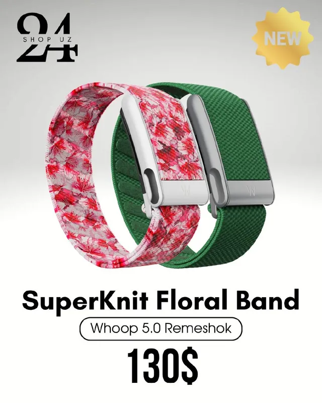 SuperKnit Floral Band remeshok (Whoop 5.0 uchun) — фото 2