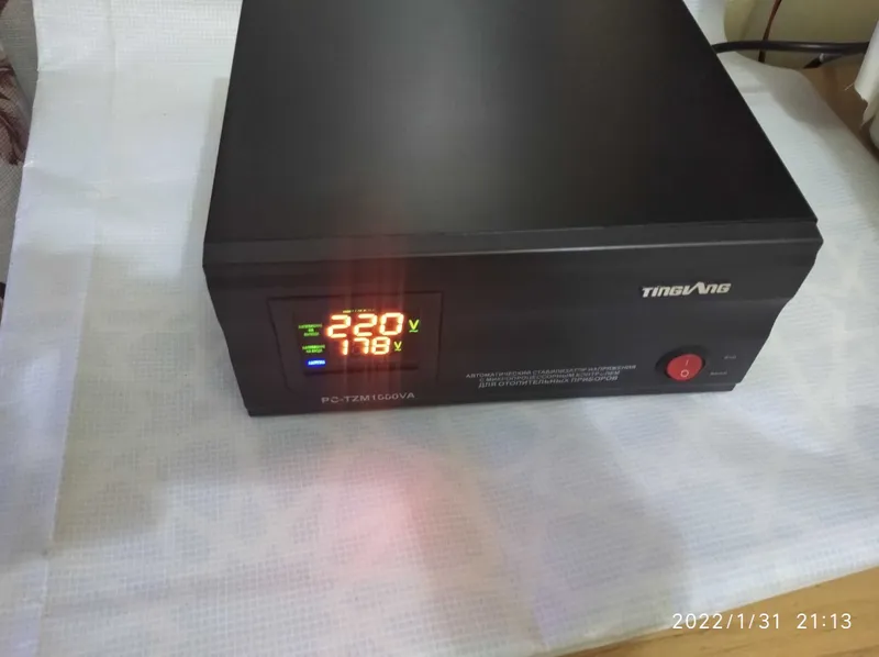 Стабилизатор напряжения для отопительных котлов.TINGIANG" PC-TZM1000VA — фото 1