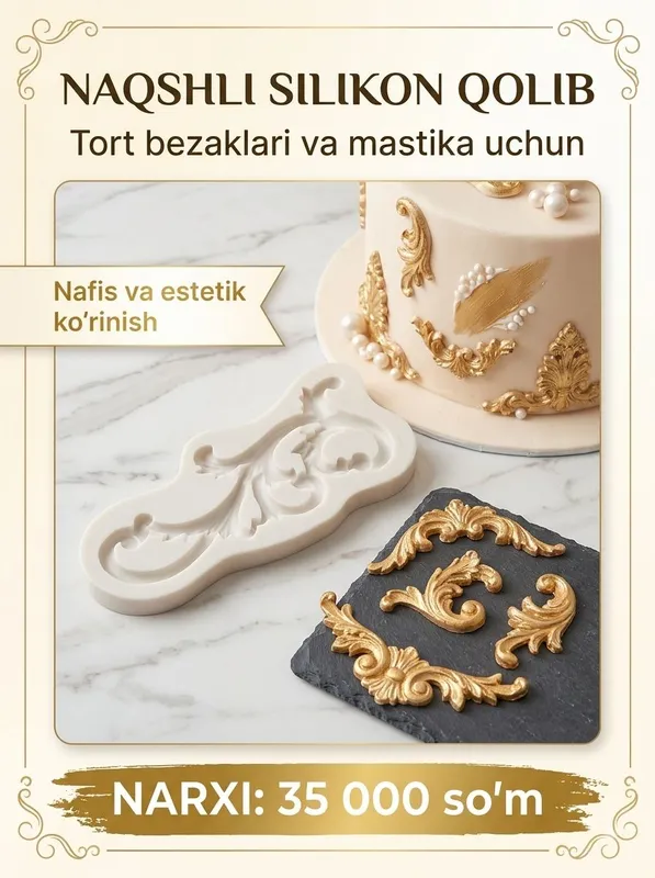 Tort va shirinliklar uchun silikon qolip Tort va shirinliklar uchun silikon qolip