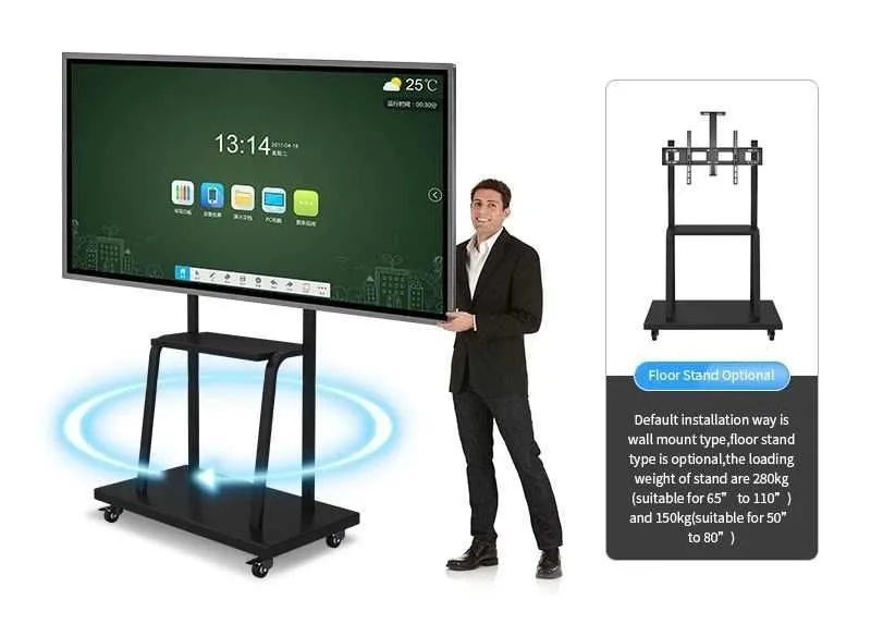 Интерактивная доска MYPRO 98″ 4K — максимальный экран для залов 24/7