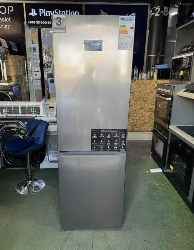 Холодильник Immer NF326BFM-Inox No Frost — фото 1
