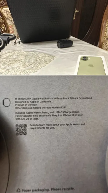 Apple watch ultra 3 Black 10 kun ishlatilgan — фото 1