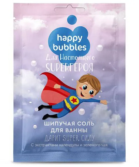 Шипучая соль для ванны Happy Bubbles Fito Косметик — фото 1