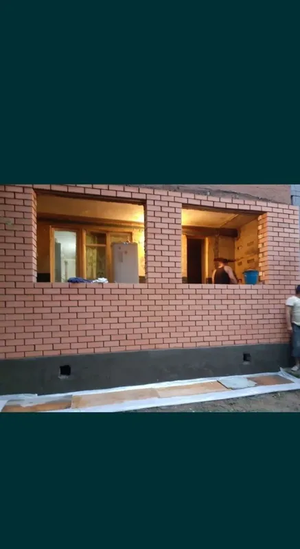 Кладка балкон балконга Гиш терамиз