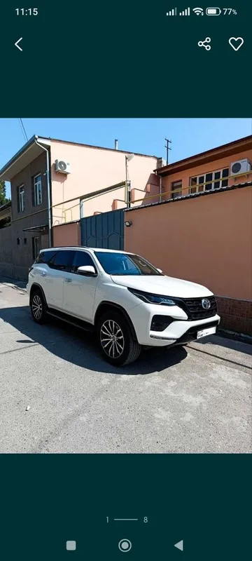 Toyota Fortuner 4х4 Белый жемчуг.