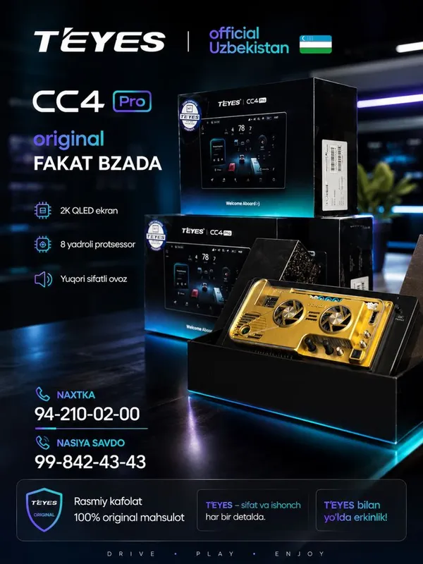 Teyes official Uzbekistan new model CC4 pro 8/128