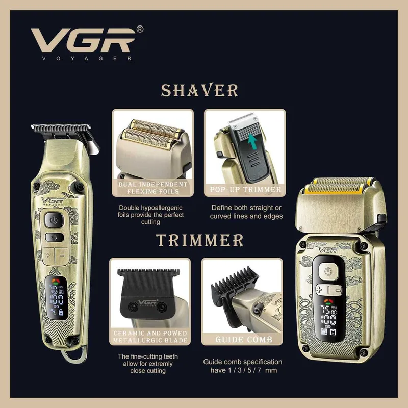 Янги йилга зур совга! Соч оладиган машинка VGR V-641 янги! — фото 2