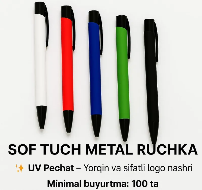Ruchkaga logo bosish reklama sovg‘a, reklama Poligrafiya xizmati