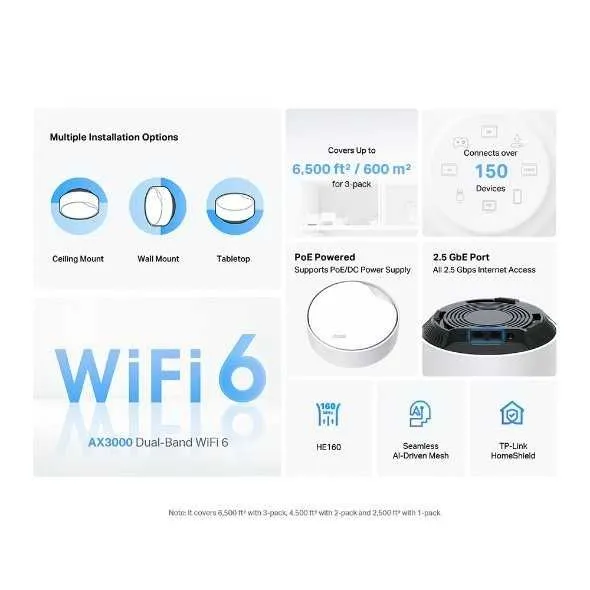 TP-Link Deco X50-PoE(1-pack) Mesh поддержкой PoE, UPS, ИБП 4 TP-Link Deco X50-PoE(1-pack) Mesh поддержкой PoE, UPS, ИБП 4