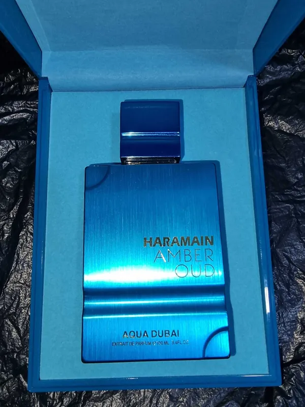 Original atir Al Haramain Amber Oud Aqua Dubai 100 ml