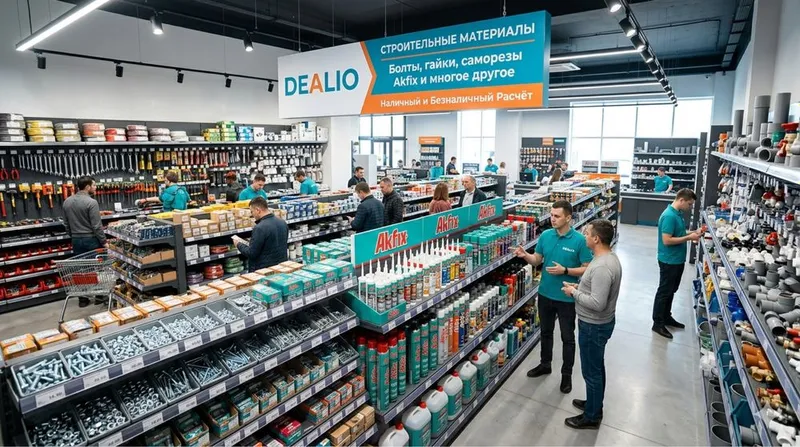DEALIO — болты, саморезы, лампы | Наличный и безналичный расчёт