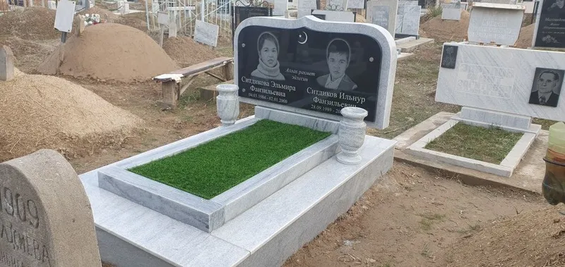 Qabr tosh qabriston uchun toshlar granit va mramirdan — фото 1