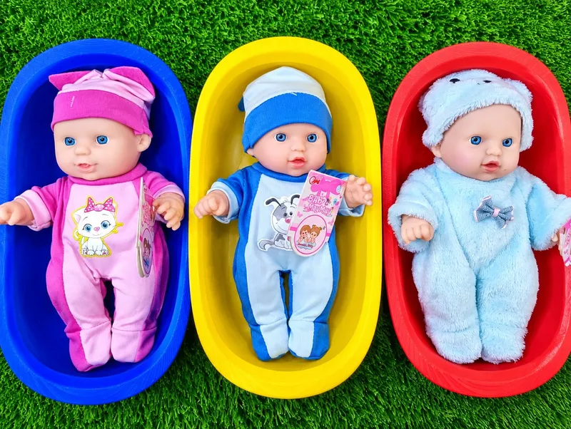 3D печать: ASMR baby bath қўғирчоқ ванначалари 1 3D печать: ASMR baby bath қўғирчоқ ванначалари 1