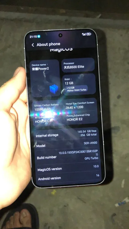 HONOR POWER 2 Telefon holati ideal batareya bomba zaryadi ancaga yetad — фото 3
