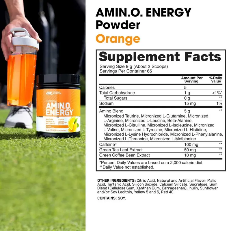ON Amino Energy 585 g Orange sotiladi (AKSIYADA) — фото 3