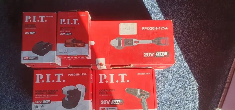 Оригинальный аккумуляторный набор инструментов бренда P.I.T.: полировальная машина, шуруповёрт 5 Оригинальный аккумуляторный набор инструментов бренда P.I.T.: полировальная машина, шуруповёрт 5