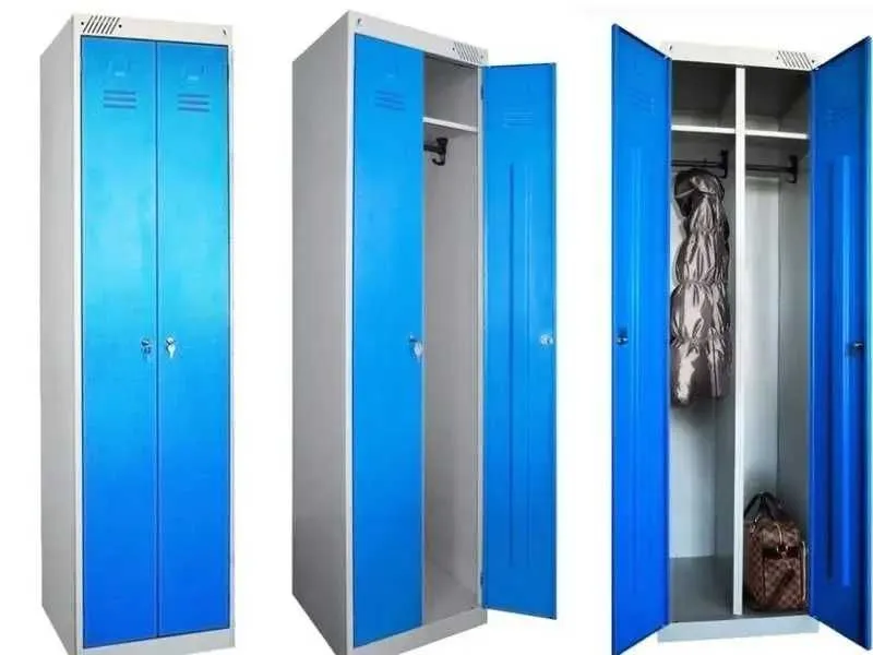 Шкаф метал. краш. 2х дверный 780х345х1450