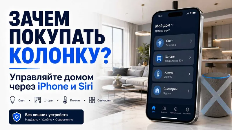 Умный дом под Apple Home и Siri — проект, монтаж, настройка — фото 2 Умный дом под Apple Home и Siri — проект, монтаж, настройка — фото 2