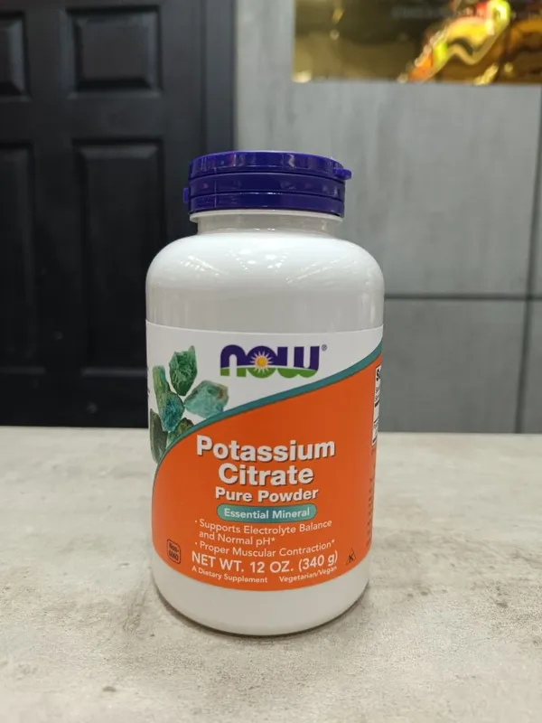 Now potassium citrate pure powder 340 gr