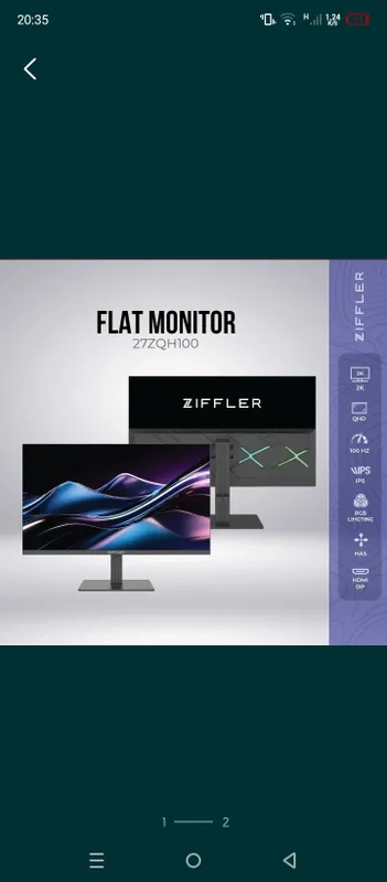 27lik 2k QHD IPS monitor sotiladi — фото 2