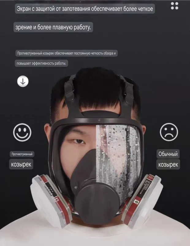 полнолицевая маска с картриджем Full face mask — фото 3