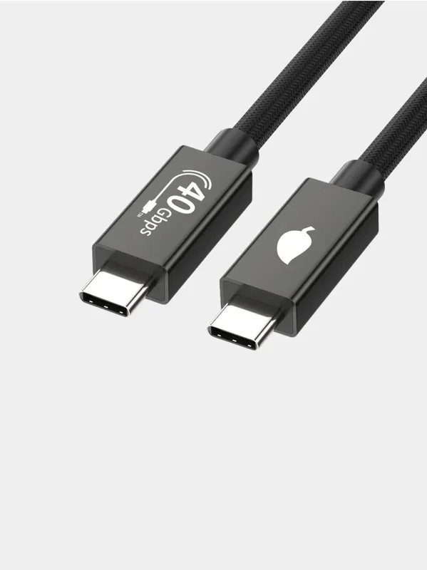 Кабель Type-c, USB-C Thunderbolt 4, 40gigabit, 240w 5A, 8k — фото 1
