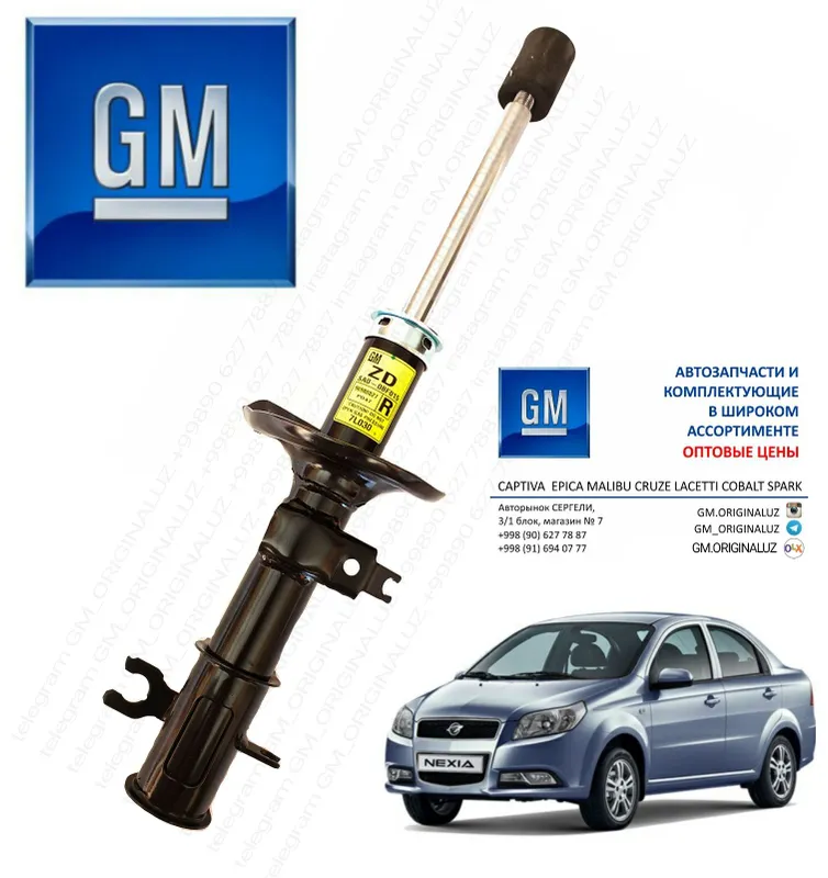 Передний и задний амортизатор GM 6