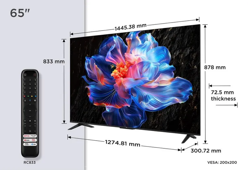 Телевизор TCL 65V6C 4K HDR 2025 новый модель Доставка Бесплатно — фото 4 Телевизор TCL 65V6C 4K HDR 2025 новый модель Доставка Бесплатно — фото 4