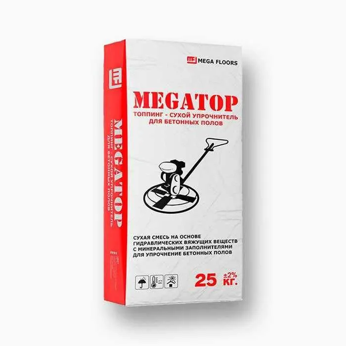 Топпинг (сухая смесь, упрочнитель бетона) с лаком MEGASEALER — фото 1