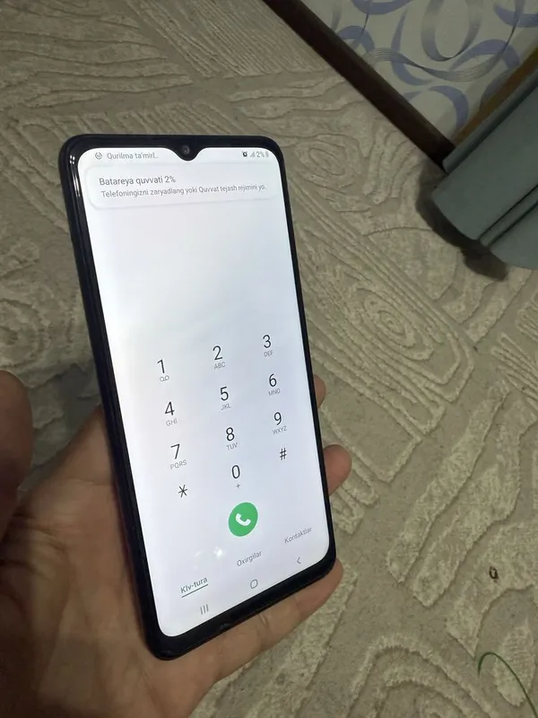 Samsung A02 rangi qora hamma joyi ishlidi aybi yòq — фото 1