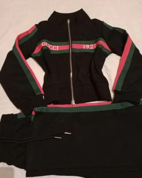 женский спортивный костюм (двойка) в стиле Gucci — фото 3