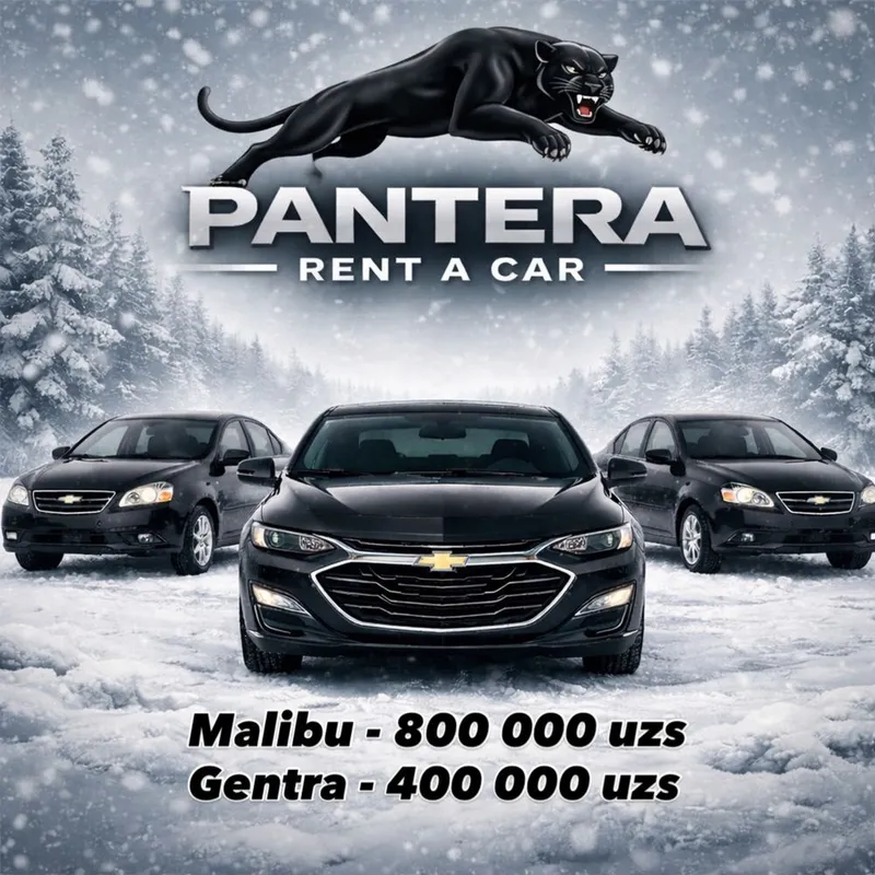 Прокат автомобилей. Avto ijara. Rent a Car PANTERA