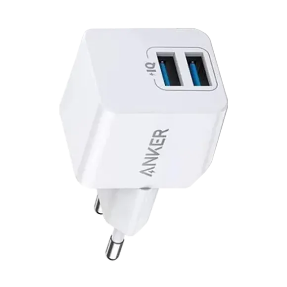 ЗУ Anker PowerPort Mini Dual 12W White 1 ЗУ Anker PowerPort Mini Dual 12W White 1