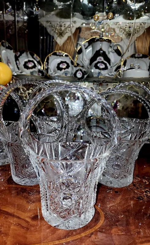 Хрусталь. Корзинки. Чехословакия. Дёшево ! — фото 1