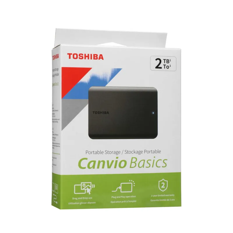 - Внешний жесткий диск 2TB Toshiba Canvio Basics 2.5" USB 3.2 3