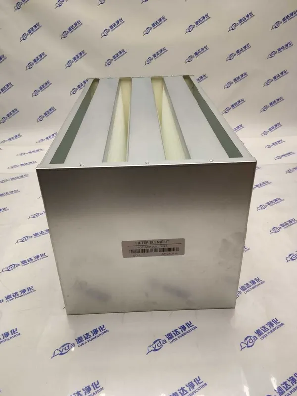 Коробчатый HEPA-фильтр 305×610×292, 3V, H14 (оцинкованная рама)
