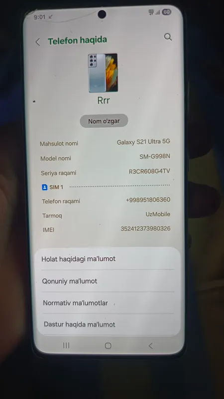 samsung S 21 ULTRA 256 GB 5 samsung S 21 ULTRA 256 GB 5