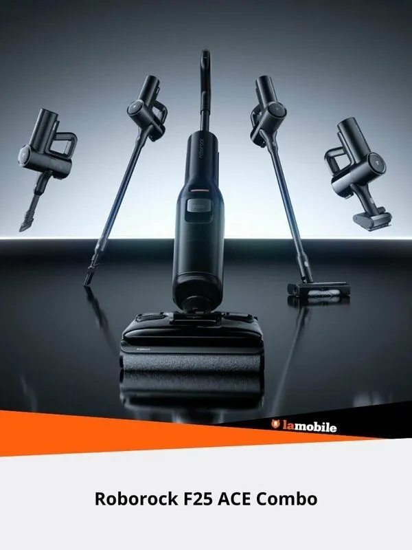 Вертикальный моющий пылесос Roborock F25 ACE Combo — фото 1