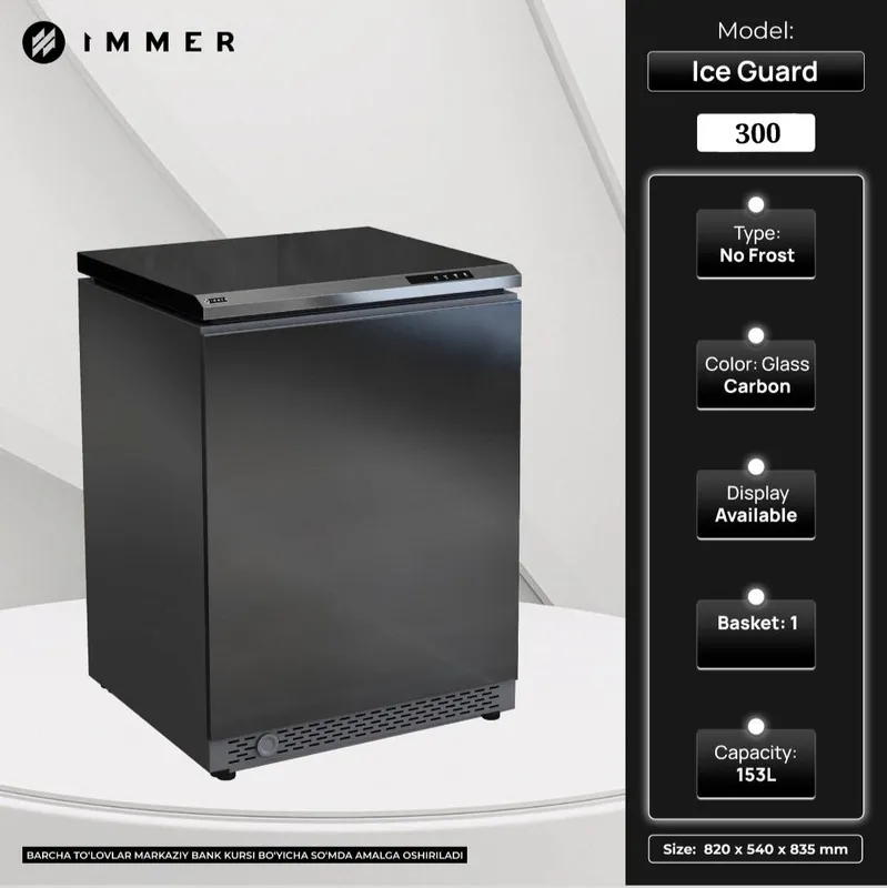 Premium IMMER No-Frost Carbon muzlatkich 153 litr