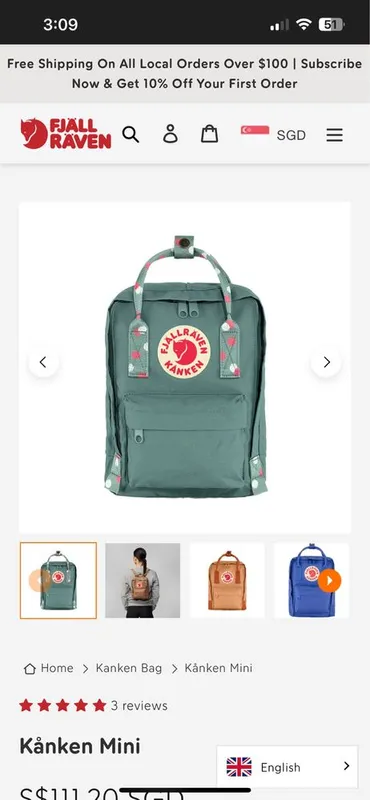 Kanken mini bag рюкзак водонепронецаемый Шведский бренд