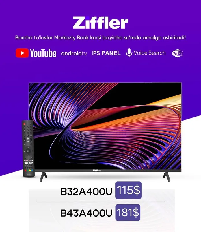 Телевизор Ziffler Immer 32/43 TV Android / Телевизор Зиффлер 32/43 ТВ 2