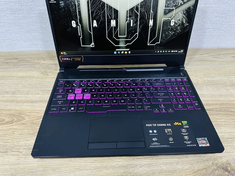 ASUS TUF Ryzen 5+RTX2050 на базе DDR5 Топовый, Мощный, Игровой ноутбук — фото 3