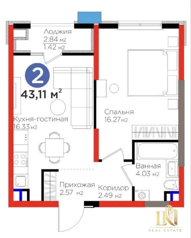 2/3/9 ЖК Sad'o Business, Яшнабадский район, коробка с видом во двор