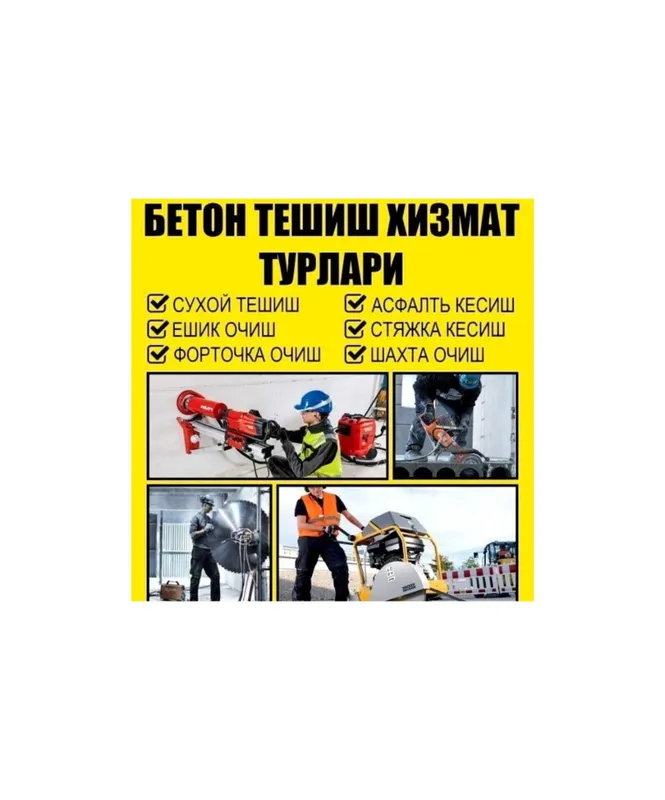 Almazniy bur beton kesish