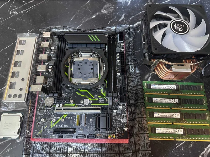 Мощные комплекты X99XD3 + 2676v4 ( 16/32) + 32 gb ram + куллер