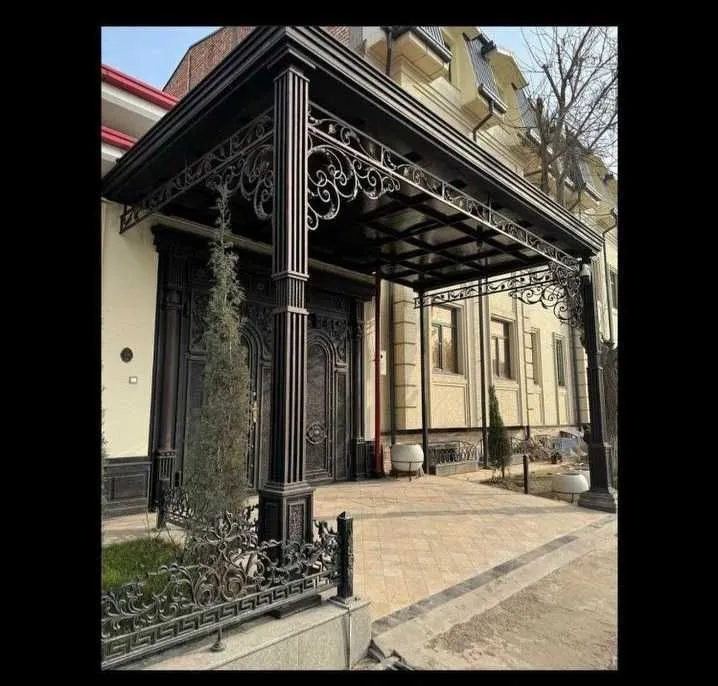 Darvoza|naves|reshotka| Дарвоза|навес|решётка|перилла|лофт двери — фото 7